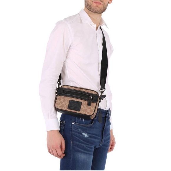 NWOT Coach Academy Crossbody In Signature Canvas - Picture 2 of 10